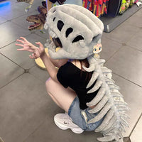 Hot Dinosaur Skeleton Cos Props Children Adult Cute Wearable Mask Halloween Party Carnival Cosplay Costumes Funny Headwear