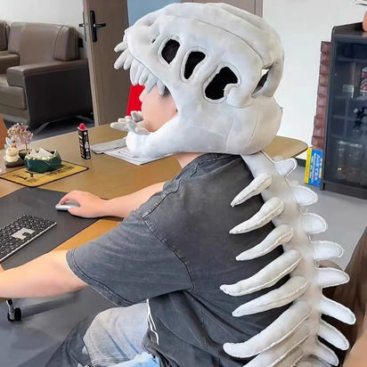 Hot Dinosaur Skeleton Cos Props Children Adult Cute Wearable Mask Halloween Party Carnival Cosplay Costumes Funny Headwear
