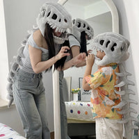 Hot Dinosaur Skeleton Cos Props Children Adult Cute Wearable Mask Halloween Party Carnival Cosplay Costumes Funny Headwear